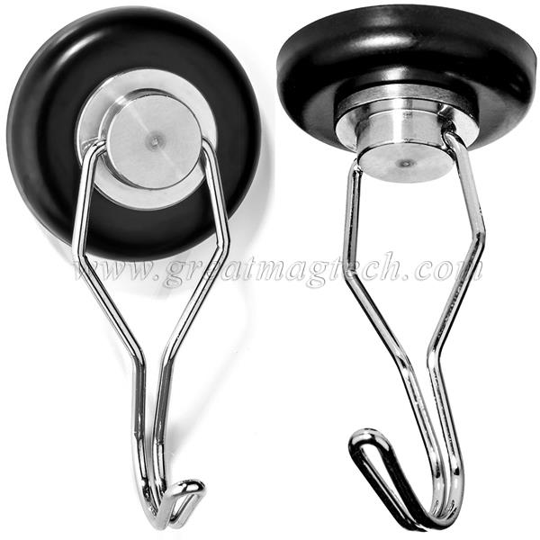 Magnetic Swivel hook magnet with Rotating and Swing Hook